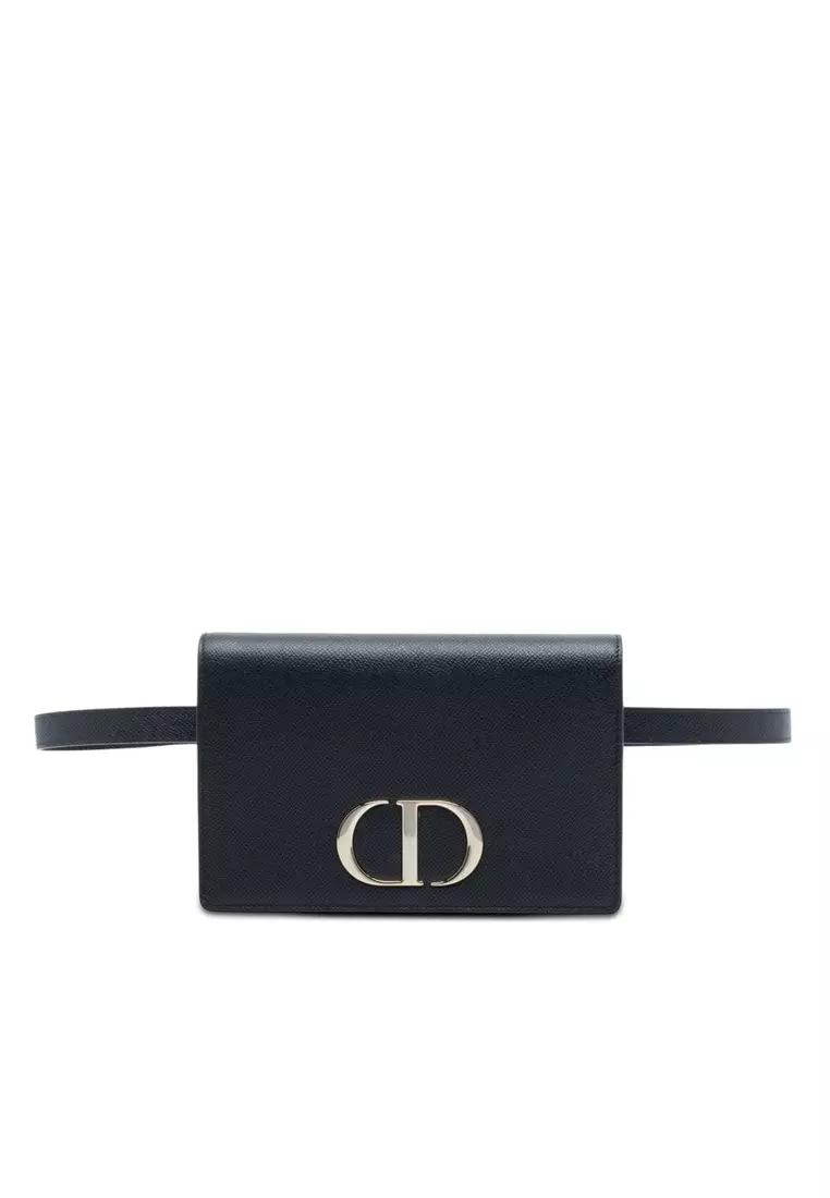 Pre-Loved Dior Grained Calfskin 30 Montaigne 2 In 1 Pouch