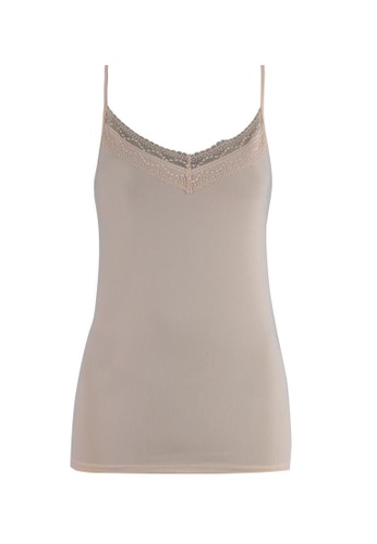 Buy Marks Spencer M S Lace Neck Strappy Vest With Cool Comfort Online Zalora Singapore