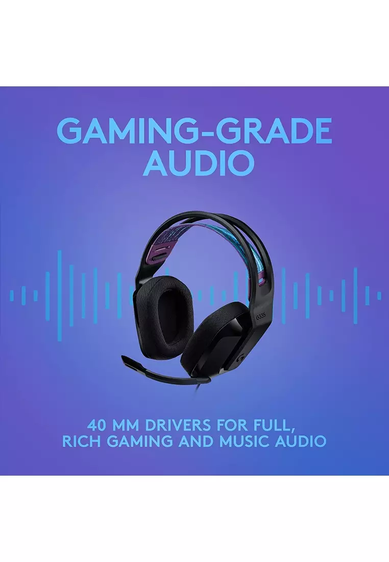 Buy Logitech G Logitech G335 Stereo Wired Gaming Headset (Black) 2024