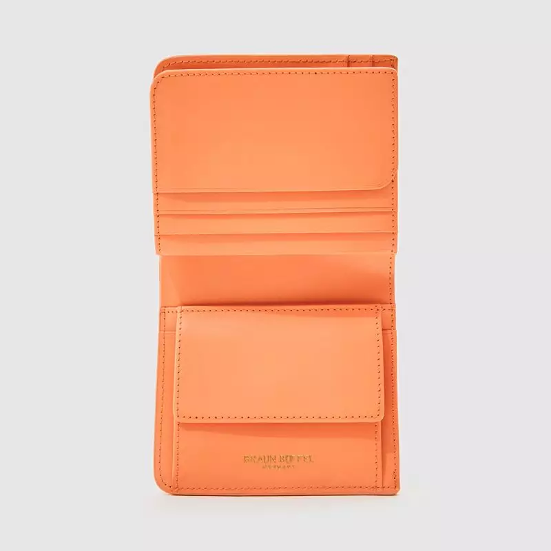 BRAUN BUFFEL NANA 2 FOLD CENTRE FLAP SMALL WALLET WITH COIN COMPARTMENT