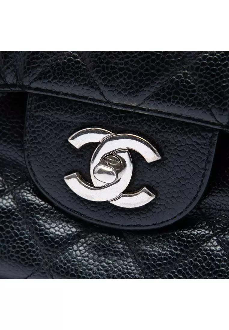 Pre-Loved Chanel Jumbo Classic Caviar Single Flap