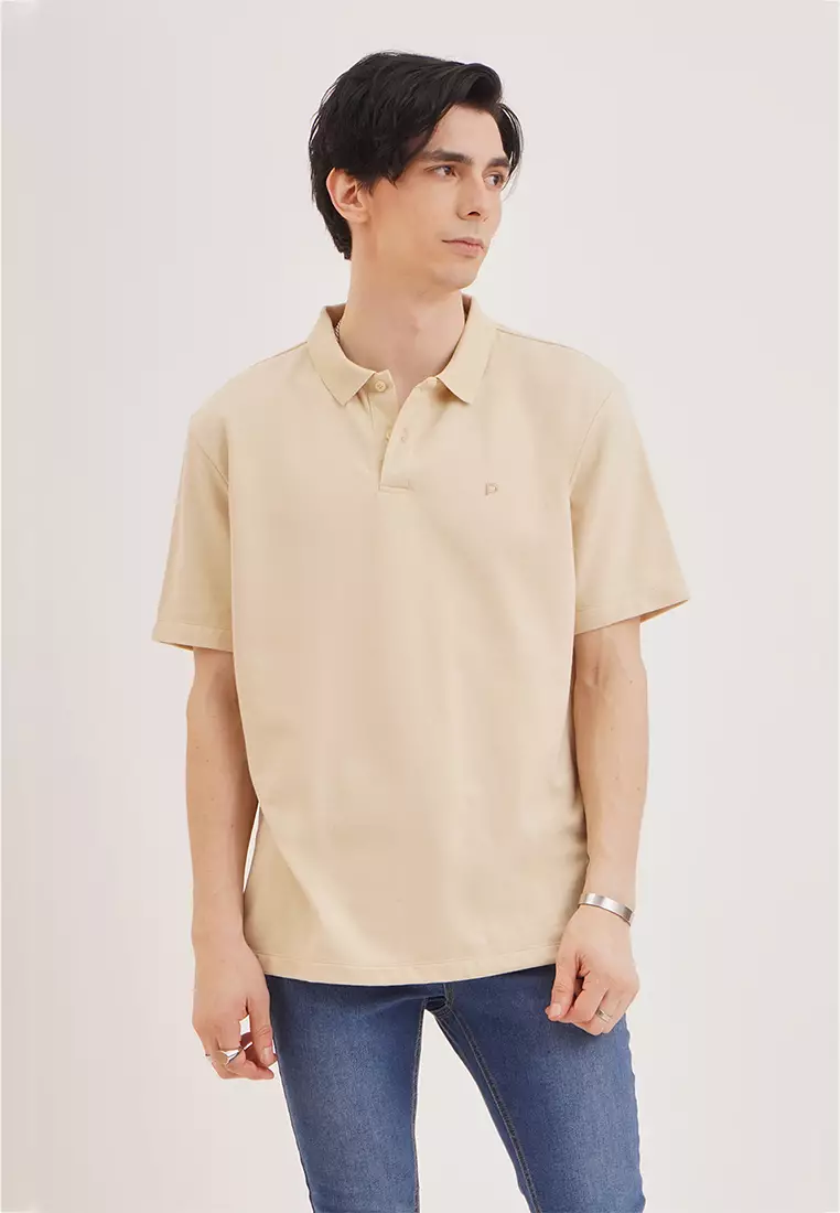 Penshoppe white outlet polo shirt
