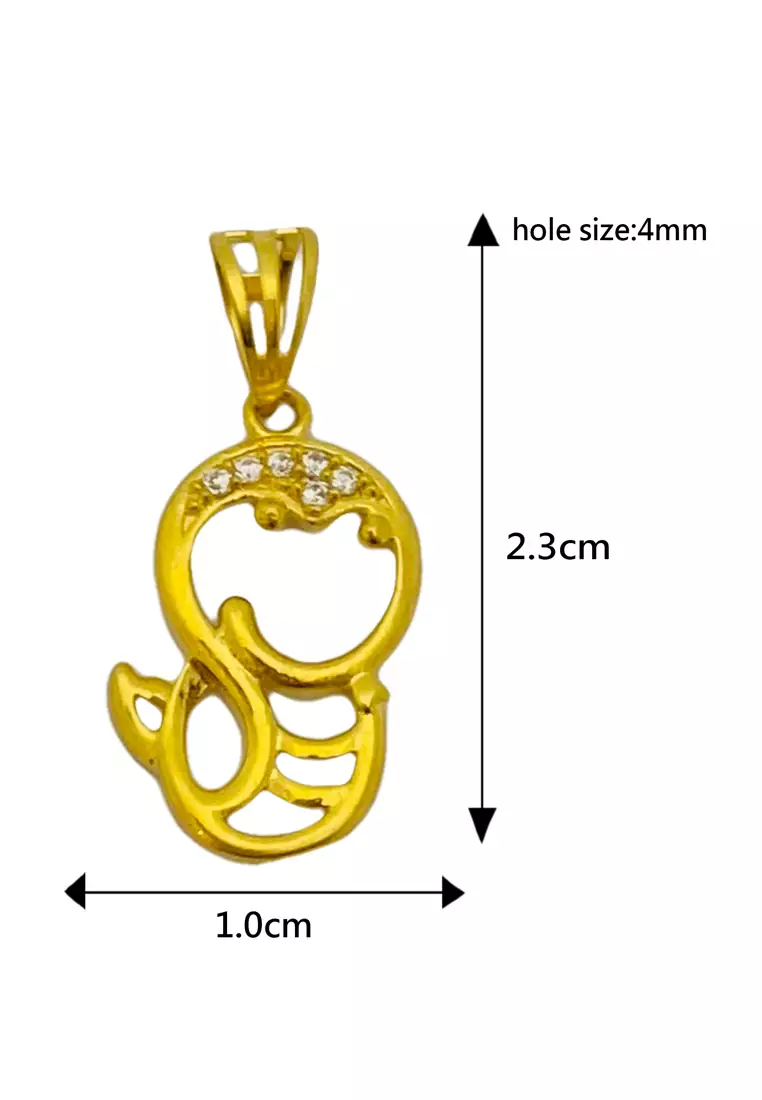 Gold snake discount pendant necklace