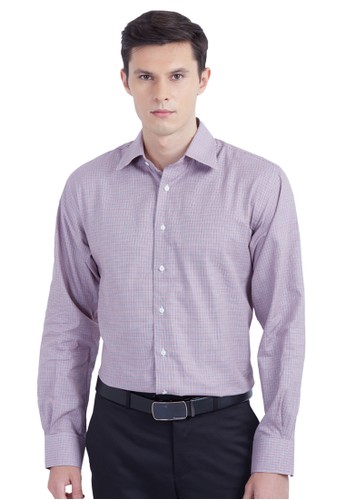 Gianni Paolo purple Men's Long Sleeve Shirt FABGP 167 E30C4AA228ECBDGS_1