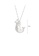 Glamorousky white 925 Sterling Silver Fashion and Elegant Mermaid Freshwater Pearl Pendant with Necklace F1A6CAC92D483CGS_2