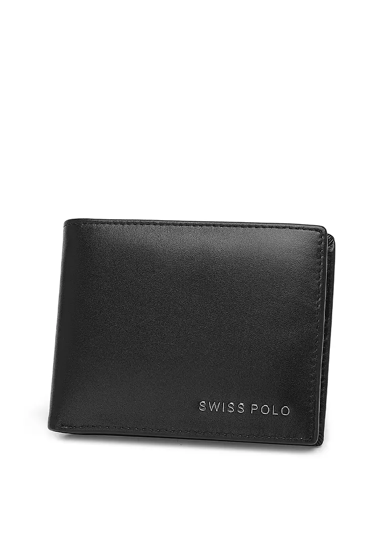 Men's Genuine Leather RFID Blocking Fortune Wallet (Genuine 皮具錢包) - 黑色