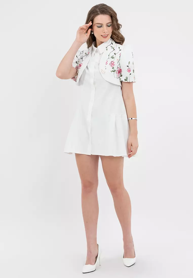 Azali Butterfly Sleeves Filipiniana Bolero