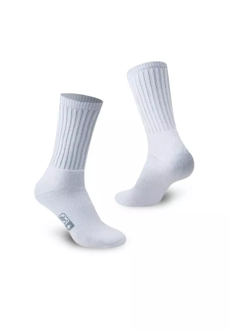Dri Plus Men's Cotton Thick Sports Crew Length Socks 3 pairs in a pack DMSKG16