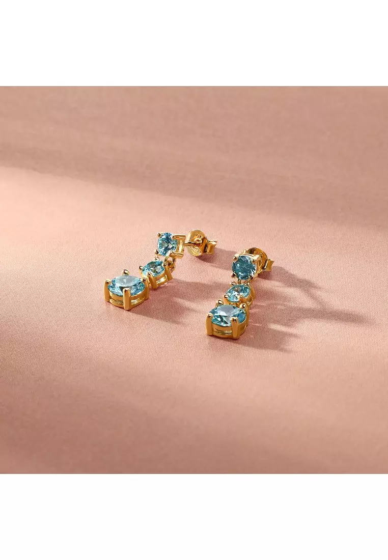 MORELLATO TESORI Blue and Gold Earrings SAIW301