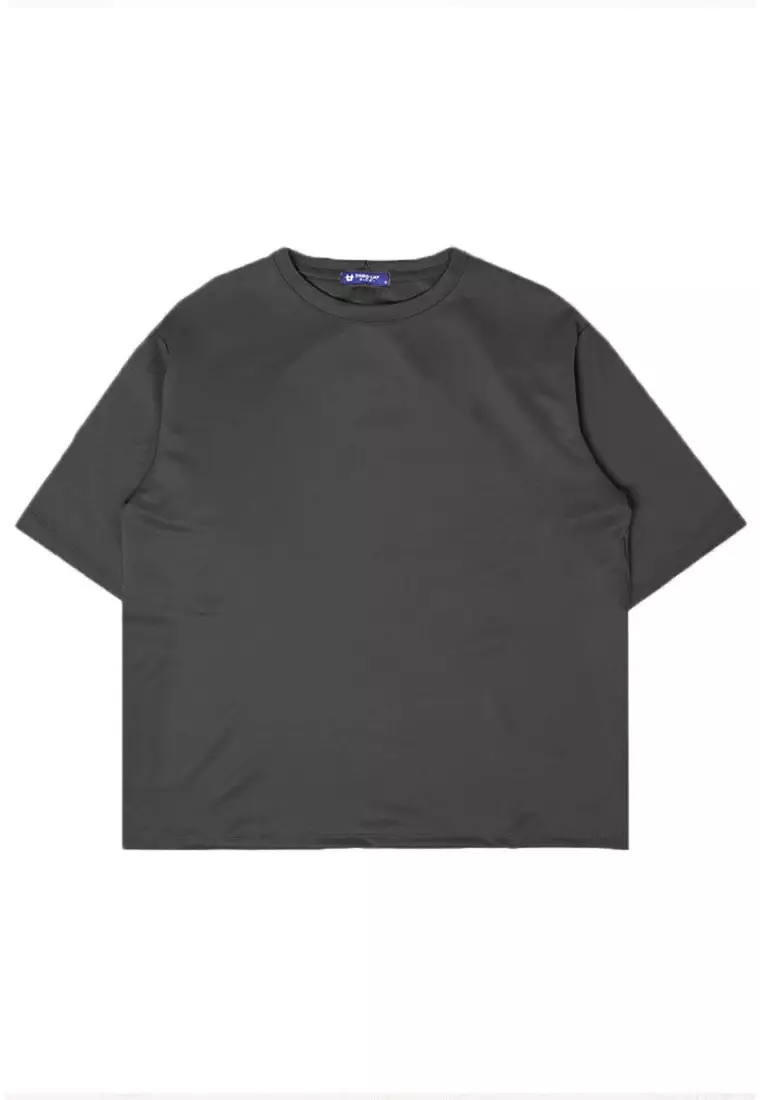 MTR83 Kaos Oversize Gambar Belakang "thirdday inspired" Bahan Tebal Scuba Abu Tua