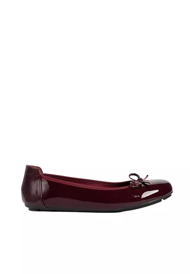 Discount on Happy2U  shoes - SKU: Honey Glossy Ballerina Flats