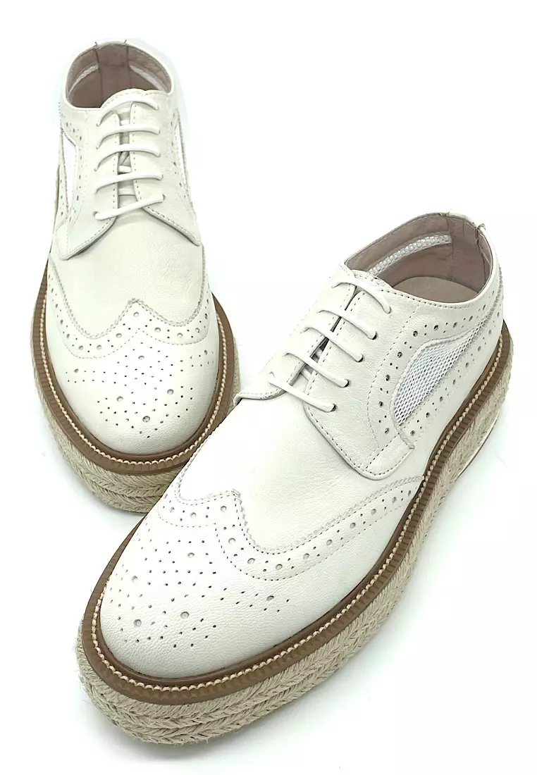 White oxford platform shoes clearance