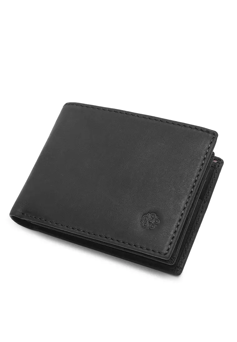 Men's Genuine Leather RFID Blocking Bi Fold Wallet