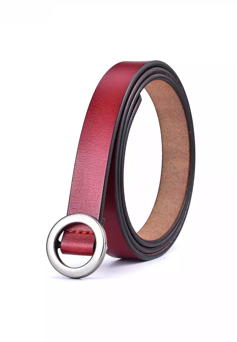 Buy Mooclife Ladies Round Buckle Leather Belt 2024 Online ZALORA