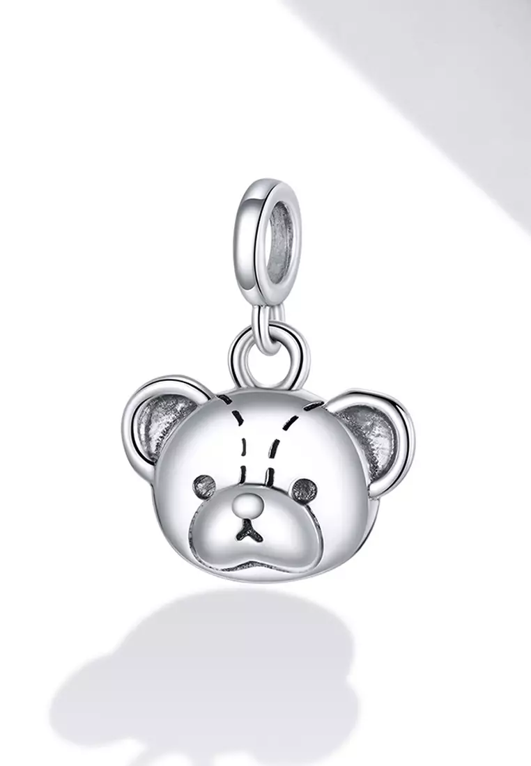 Sterling silver bear charm clearance