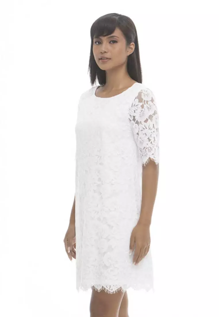 Calliope All Over Lace Shift Dress