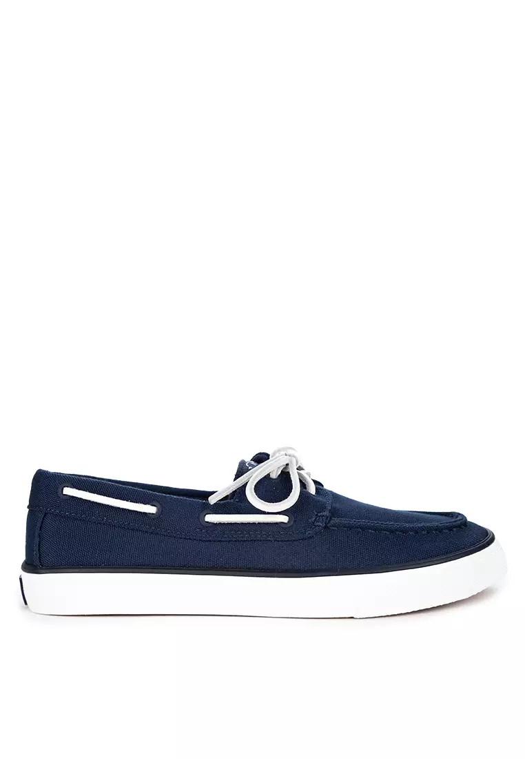 Navy sperry sneakers hot sale