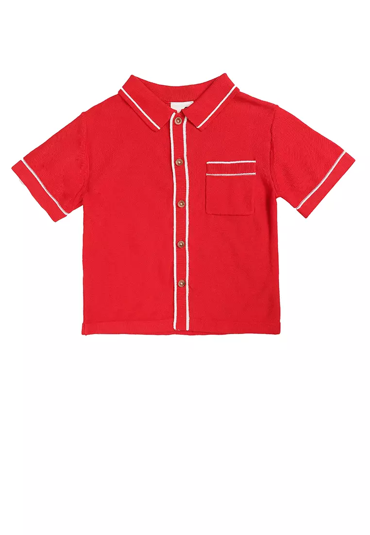 Knitted Short Sleeve Shirt