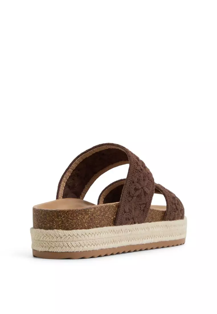 Janny Crochet Wedge Sandals
