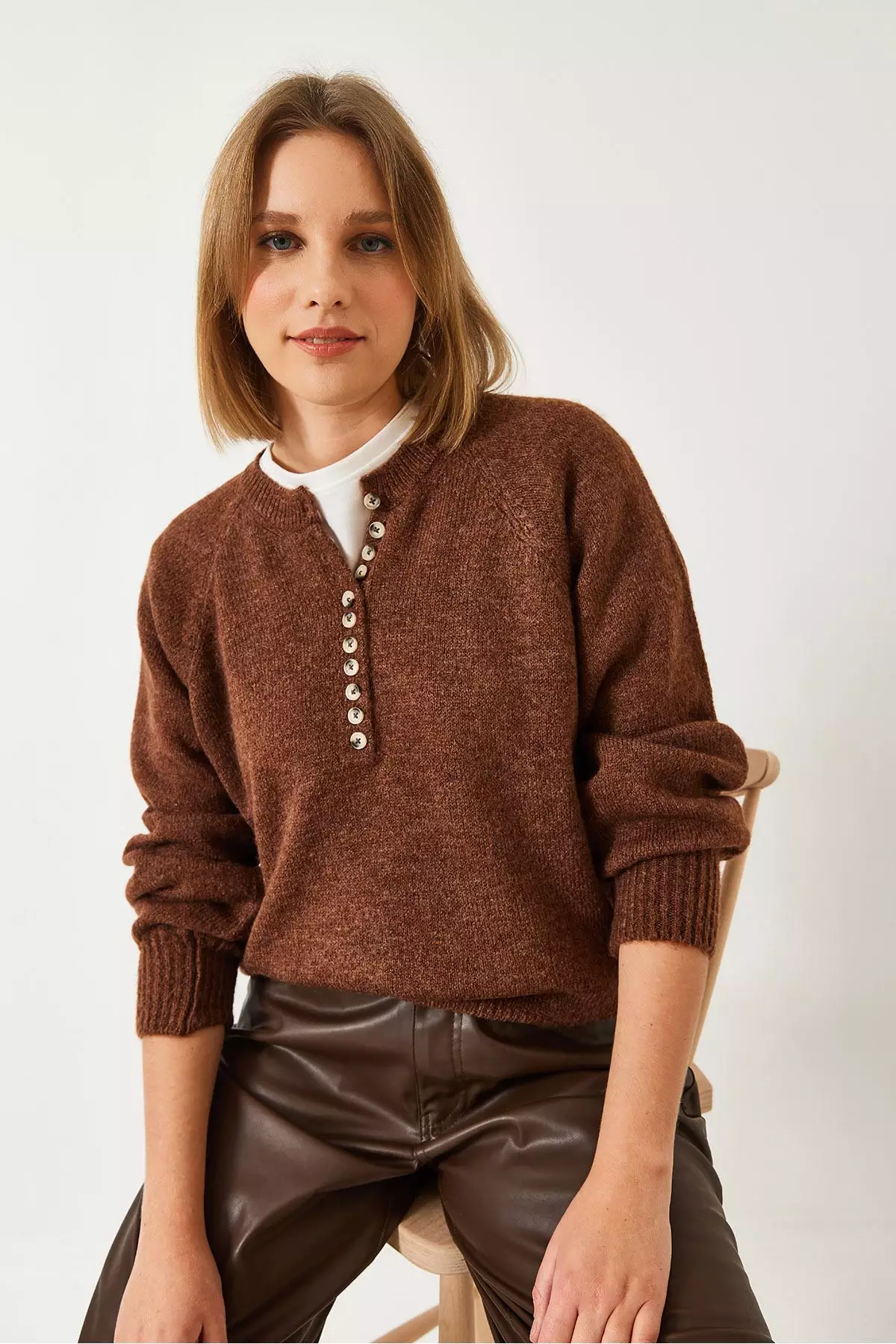 Women's Turtleneck Striped Knitwear Sweater 20223207