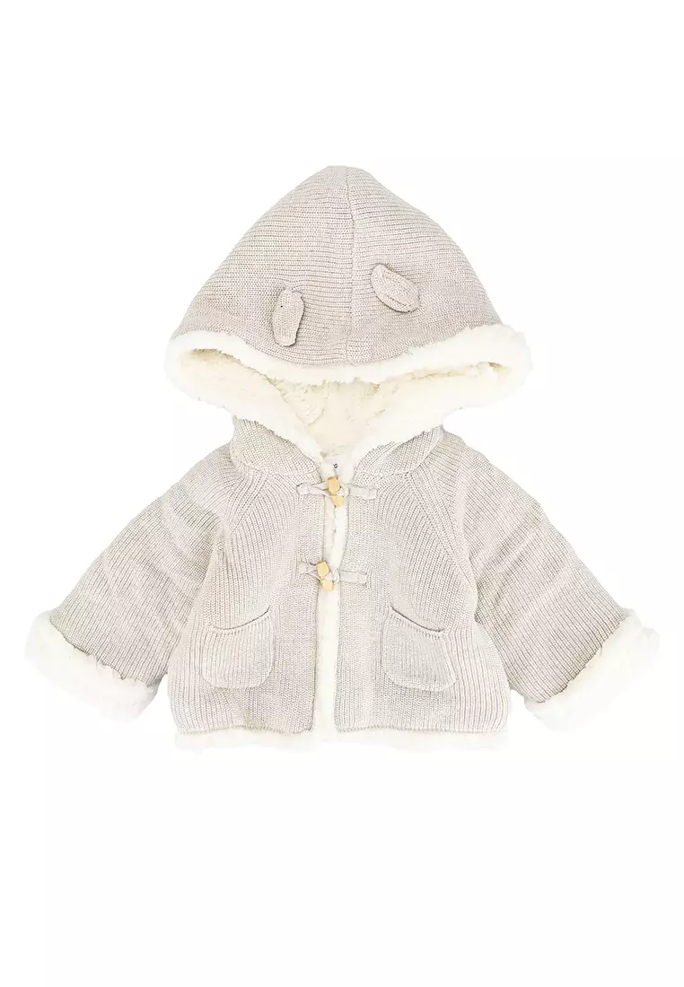 Fur store cardigan baby