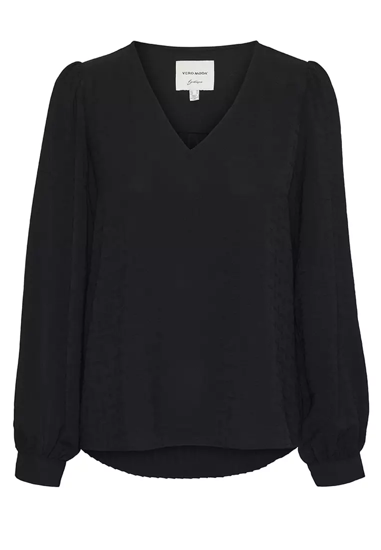 Jual Vero Moda Varia Long Sleeves V-Neck Top Original 2025