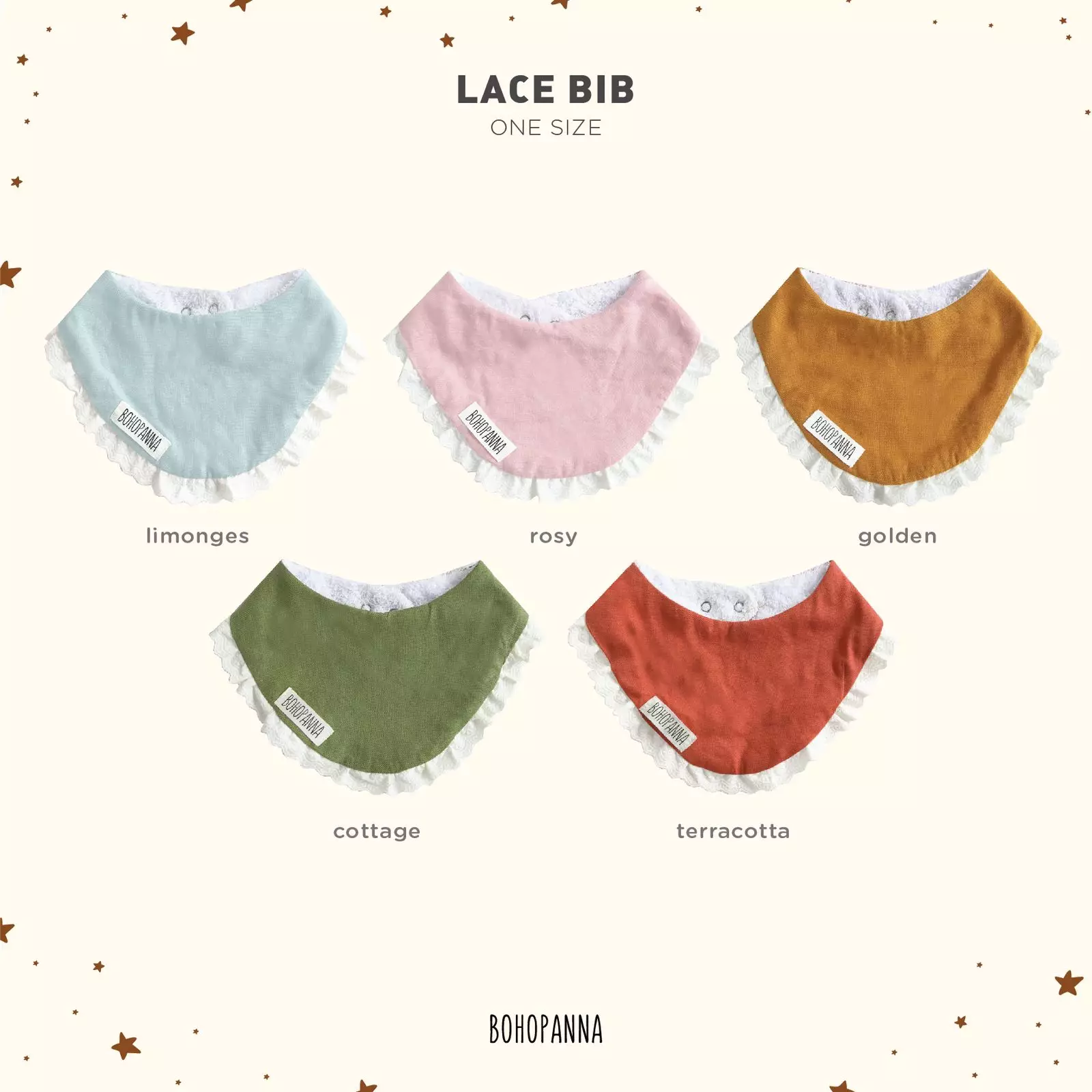 BOHOPANNA - LACE BIB - SLABER BAYI