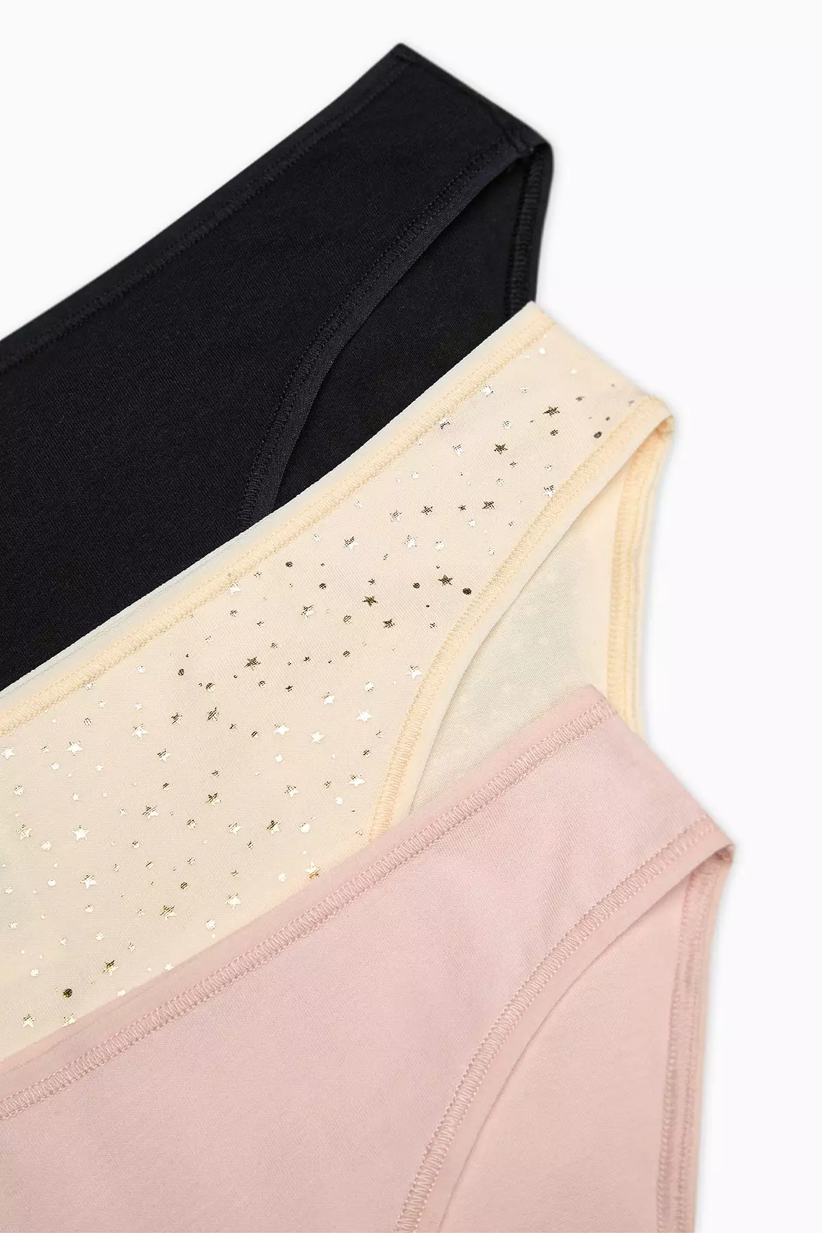 Shinny Stars Multicolored 3-Piece Slip Panties