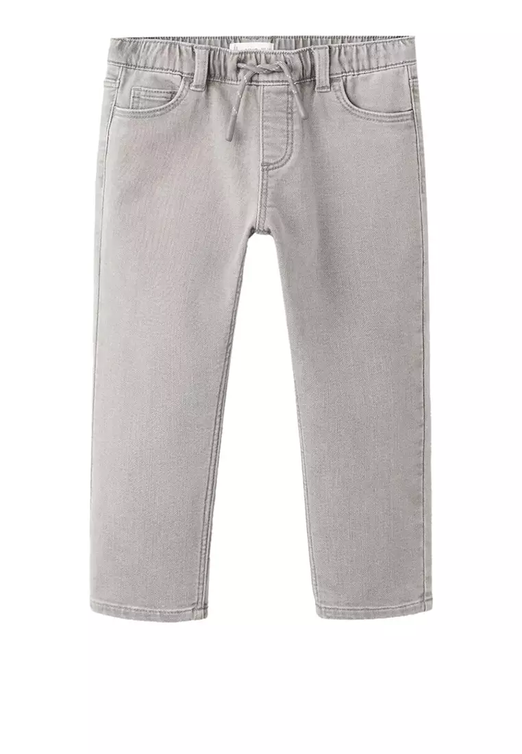 Slim Fit Drawstring Jeans