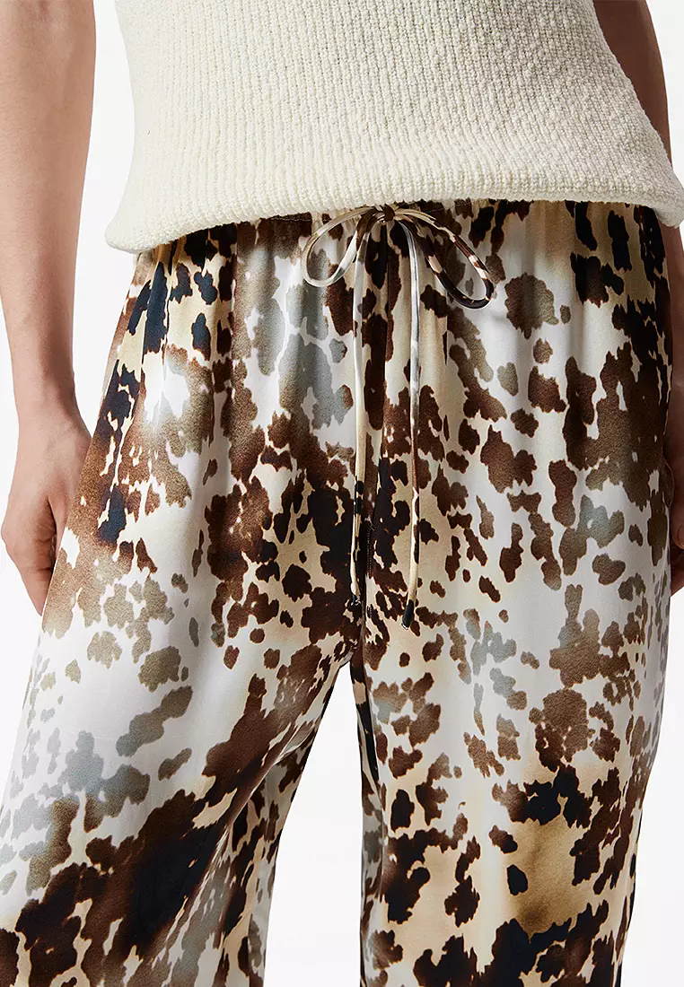 Drawstring Satin Trousers