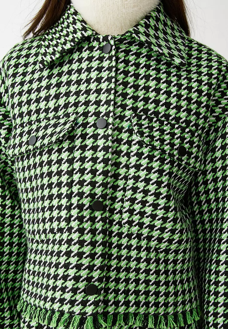 Pocket Tweed Tassel Jacket