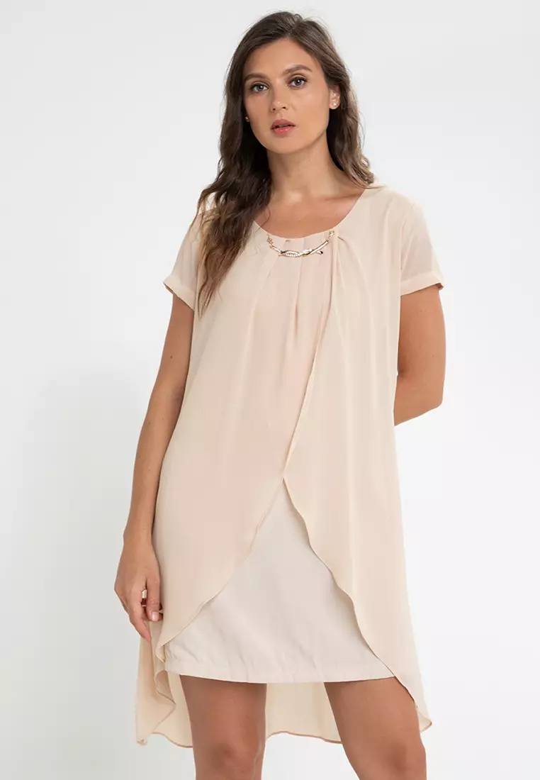 Beige store shift dress