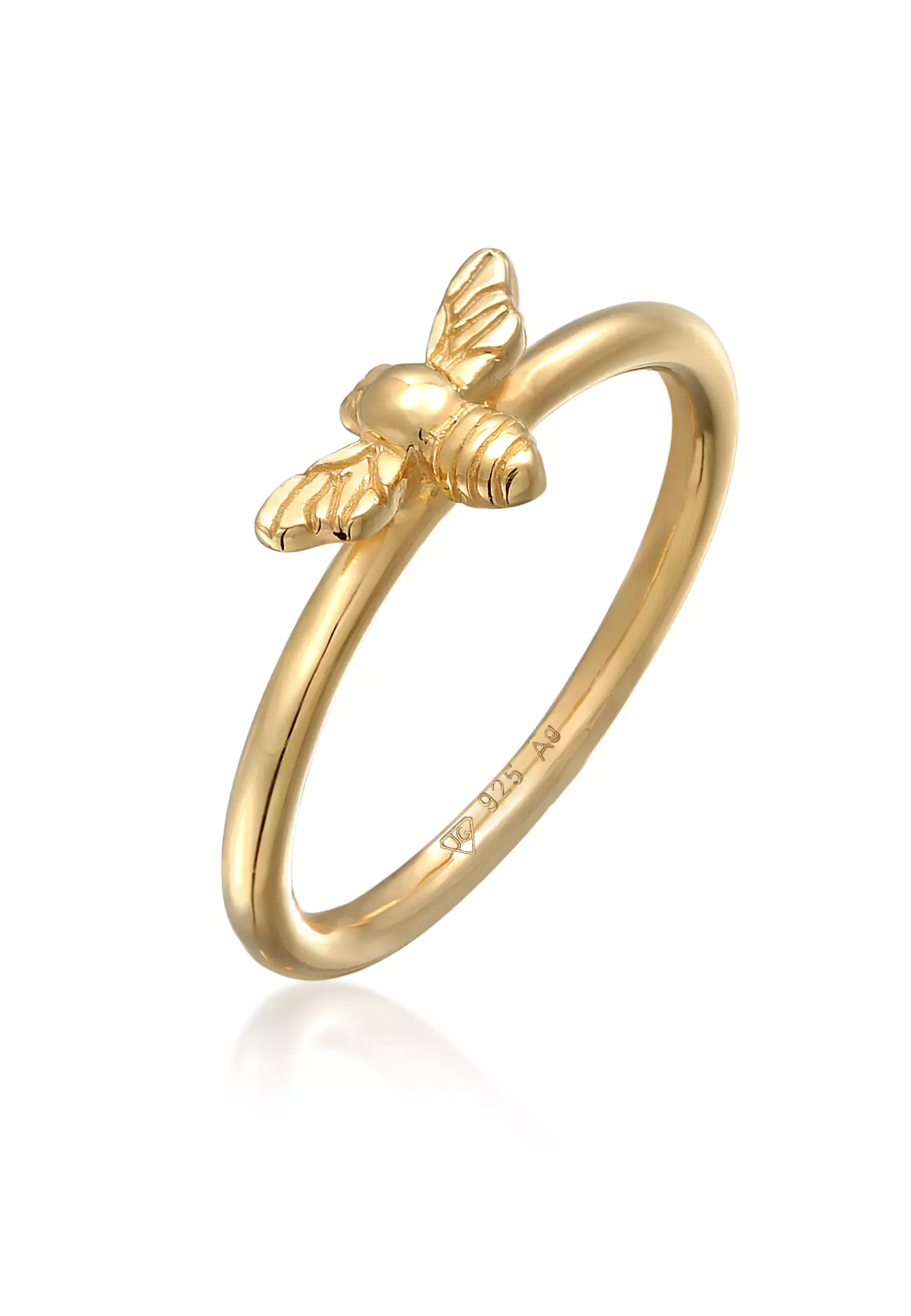 Ring Bee Symbol Honey Gold Plated