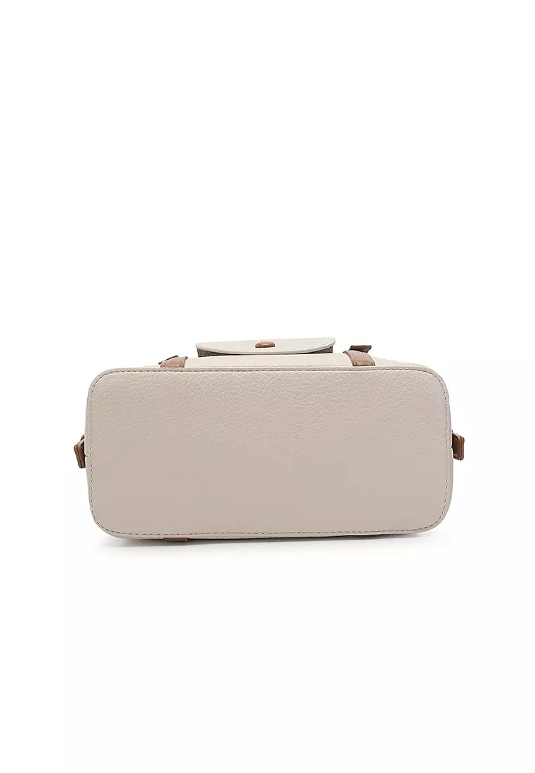 Women's Top Handle Bag / Sling Bag / Crossbody Bag / Shoulder Bag (Tas Tangan Wanita / Tas Selempang Wanita / Tas Bahu Wanita) - Abu-Abu