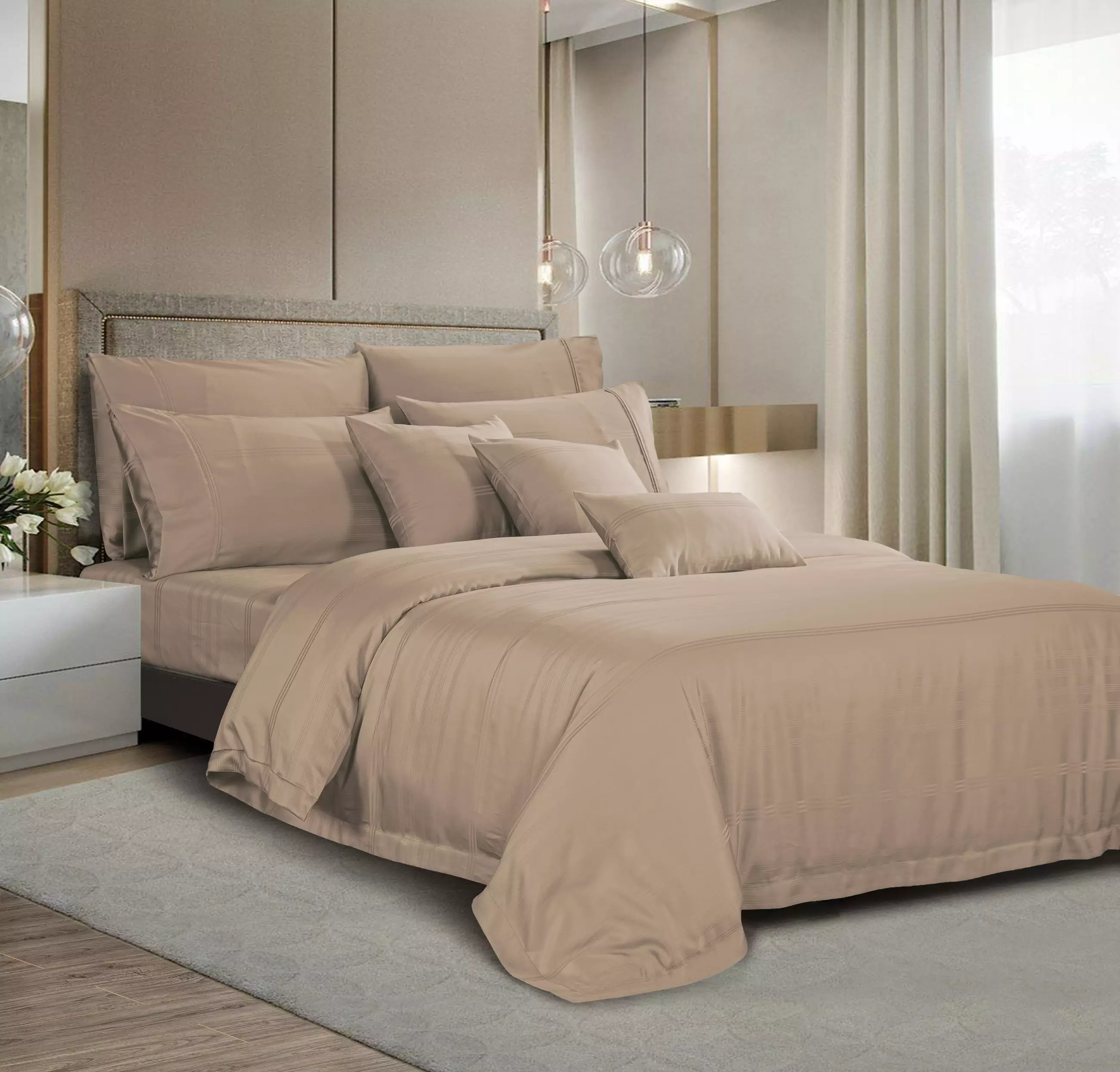 Jual AKEMI AKEMI Tencel Nomad Brown Quilt Cover Set Single Original