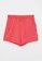LC WAIKIKI red Printed Girls T-Shirt And Shorts Set 0370CKA3C24D48GS_4