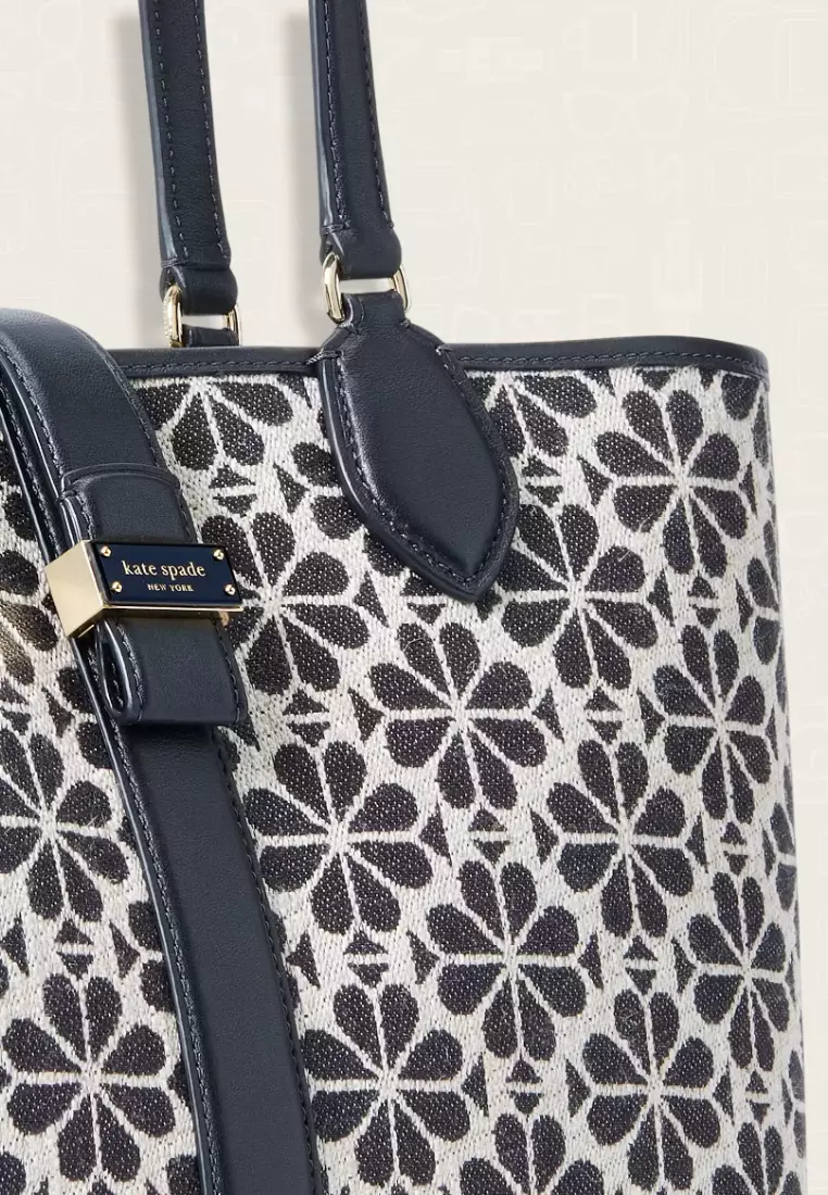 Kate Spade Spade Flower Jacquard Medium Open Tote Sand Multi