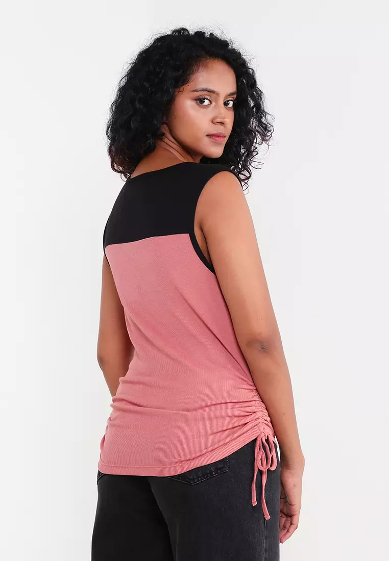 Buy Women's Pink Sleeveless Knitwear Online