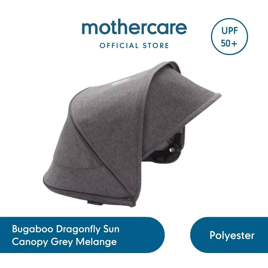Jual Mothercare Bugaboo Dragonfly Sun Canopy Grey Melange Kanopi
