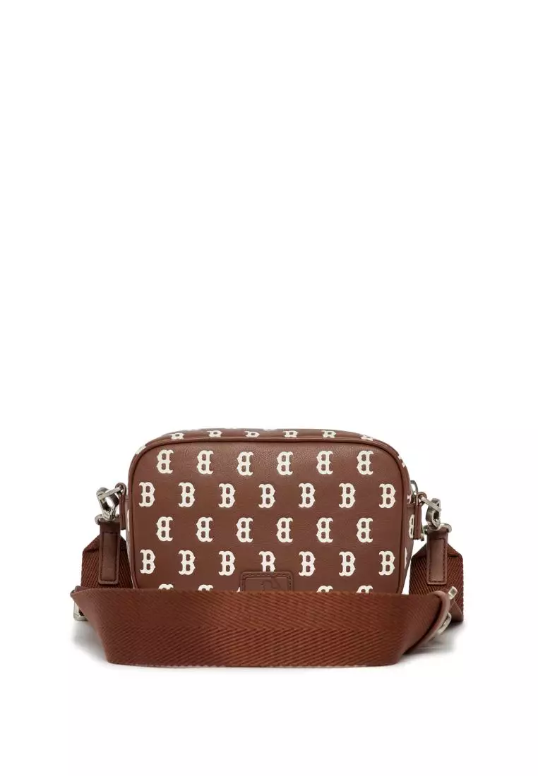 MLB Crossbody Bags UAE Online - Accessories Classic Monogra Pu Embo Min  Boston Redsox Dark Brown