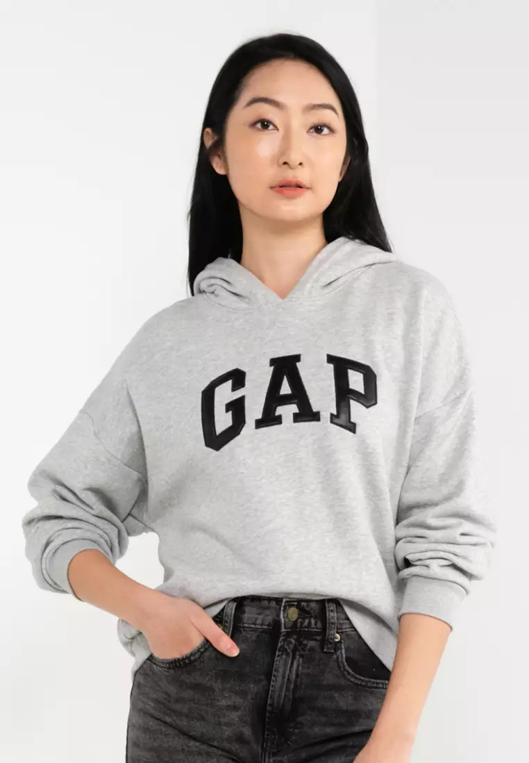 Gray gap hoodie deals