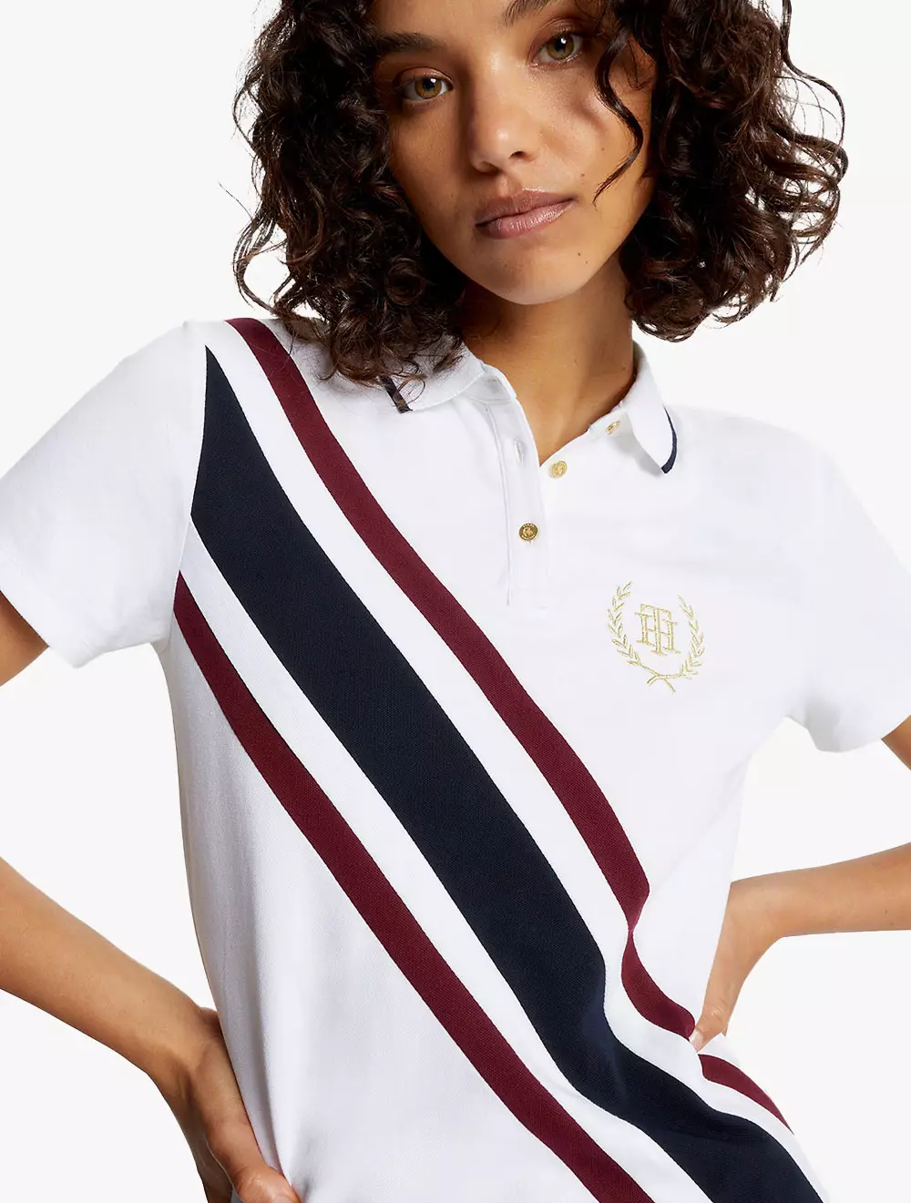 Jual Tommy Hilfiger TOMMY HILFIGER BANNER STRIPE POLO DRESS