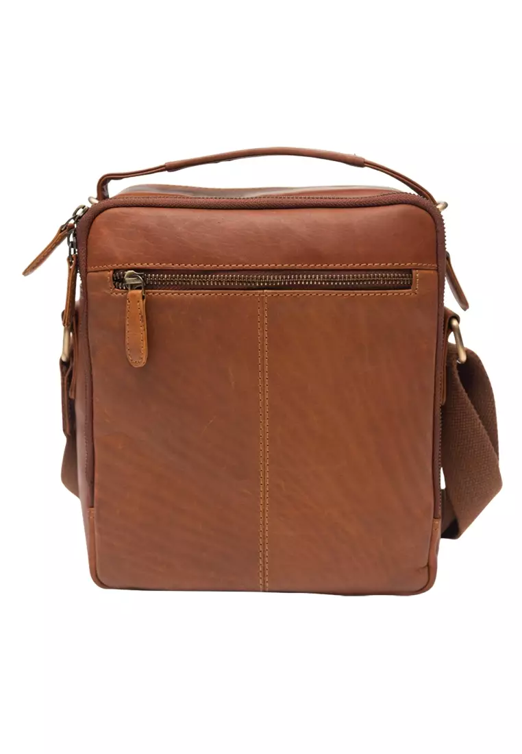 Buy Oxhide Leather Messenger Bag - Full Grain Leather Sling Bag ...
