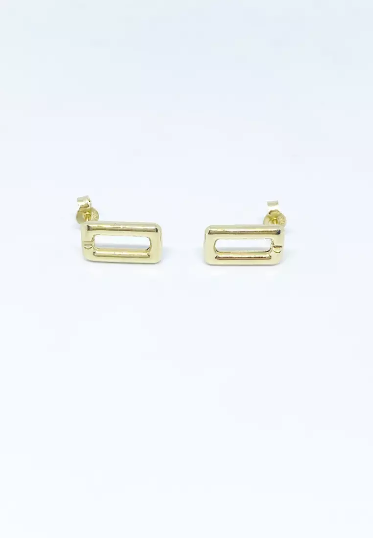 Finestra 18K Gold Stud Earrings