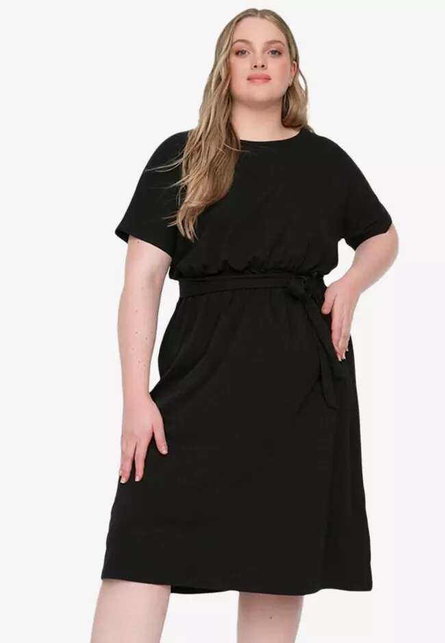 Buy Trendyol Plus Size Knit Midi Dress 2024 Online ZALORA Singapore