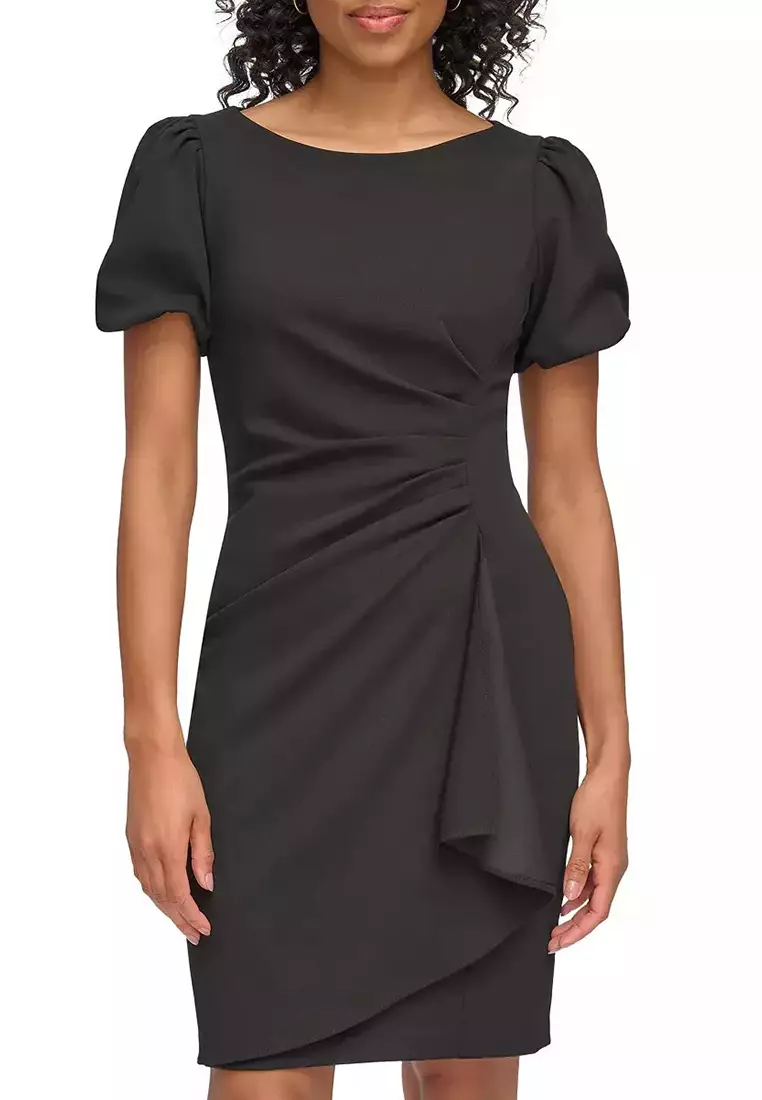 Buy DKNY Bubble Sleeve Ruched Body Sheath 2024 Online ZALORA