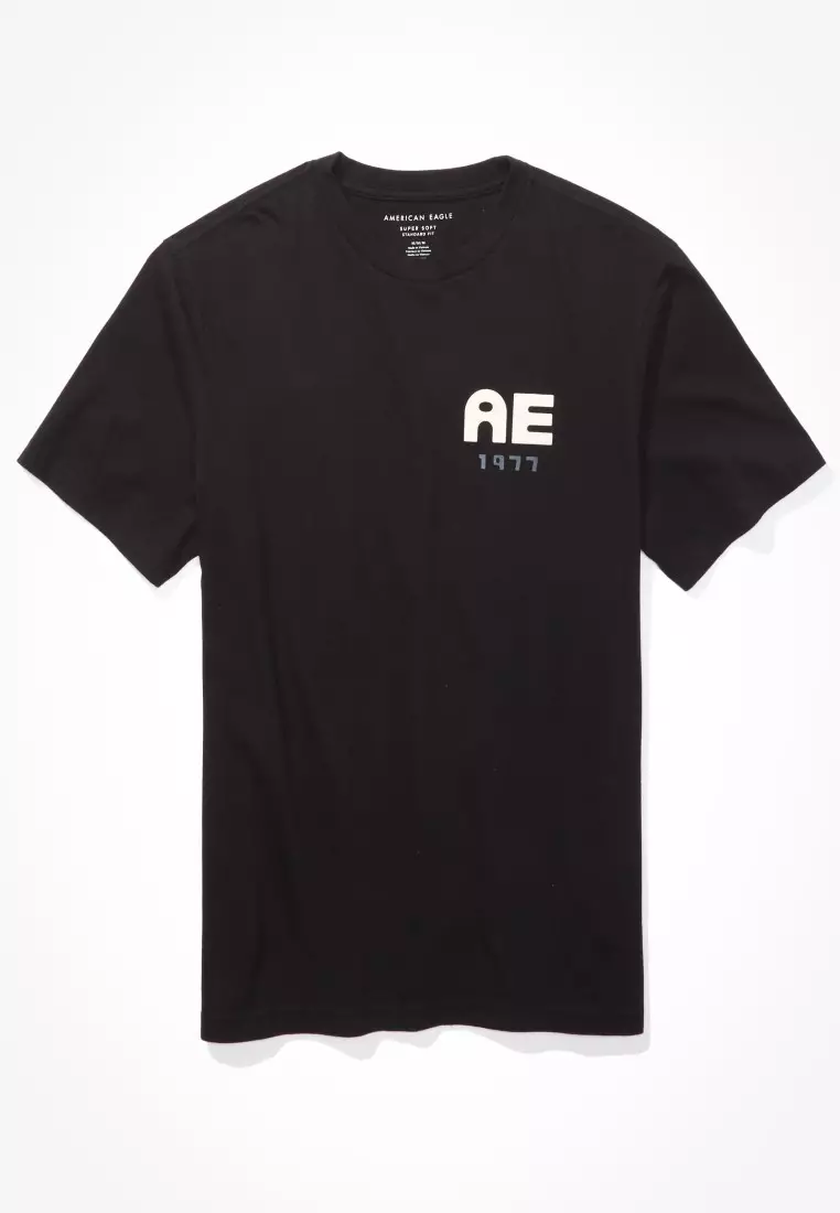 Buy American Eagle Men Super Soft Logo Graphic T Shirt 2024 Online