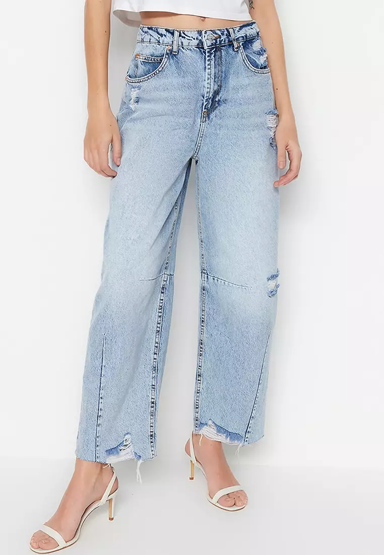 Buy Trendyol Ripped Jeans Online ZALORA Malaysia