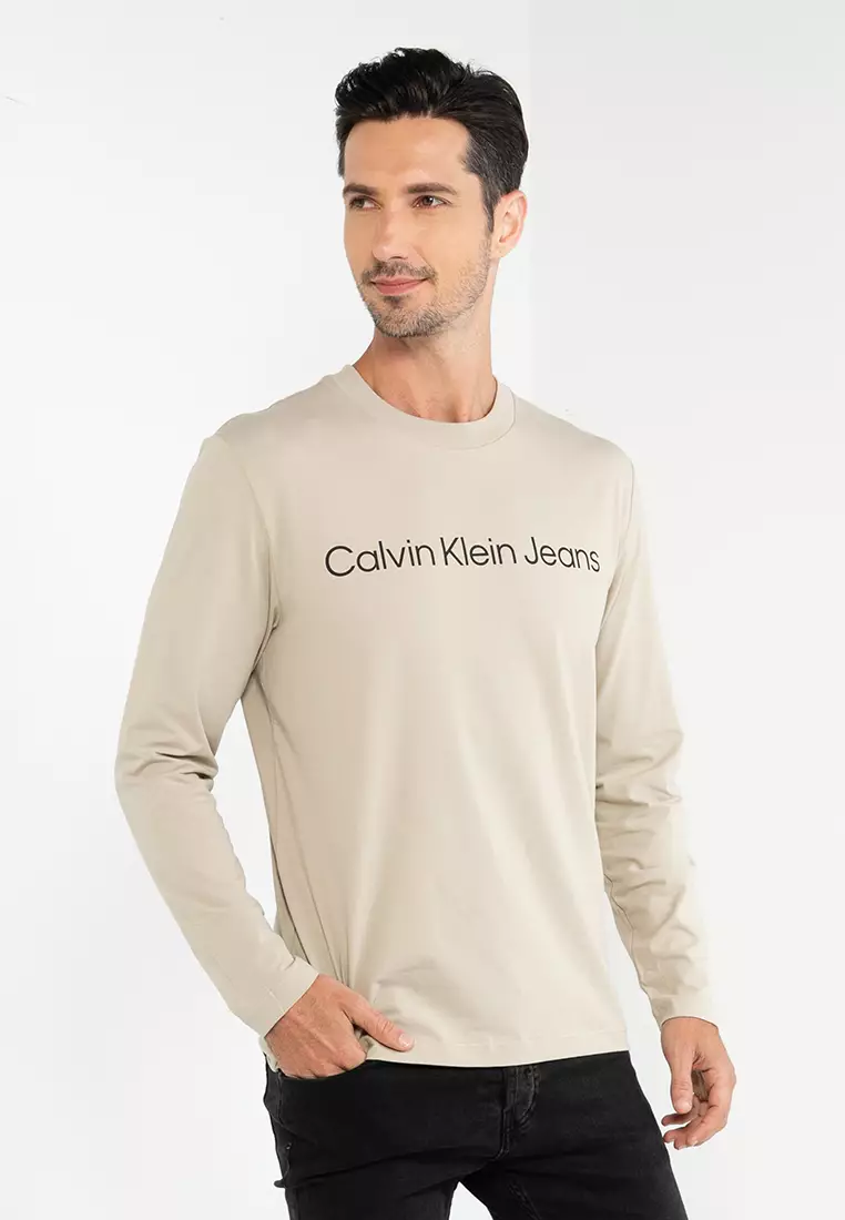 Calvin klein jeans Gunmetal Monogram T-Shirt Dress Black