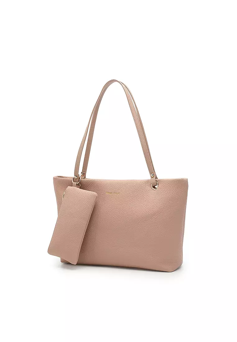 Women's 2-in-1 Tote Bag & Pouch - Pink